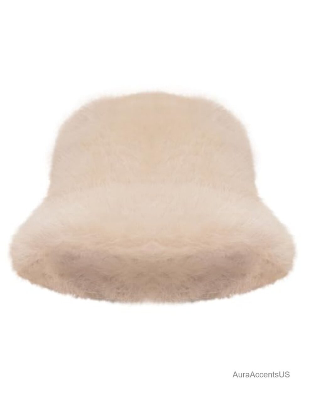 Faux Fur Bucket Hat Wide Brim Winter Fluffy Fisherman Cap